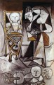 Woman who draws surrounded by her children 1950 Pablo Picasso